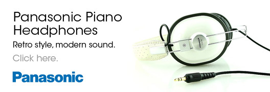Panasonic Piano retro style headphones 